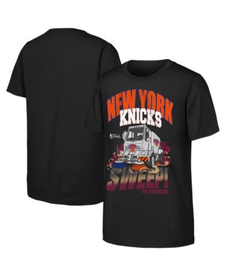 Big Boys' and Girls' Black New York Knicks Sweeper T-Shirt