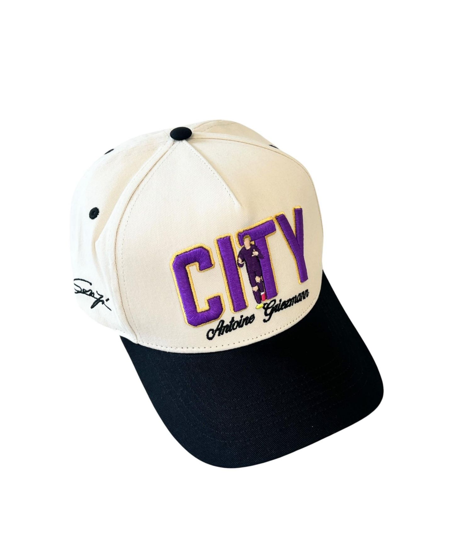 Кепка Talisman & Co Antoine Griezmann Cream/Black Orlando City SC Adjustable Hat — фото 3