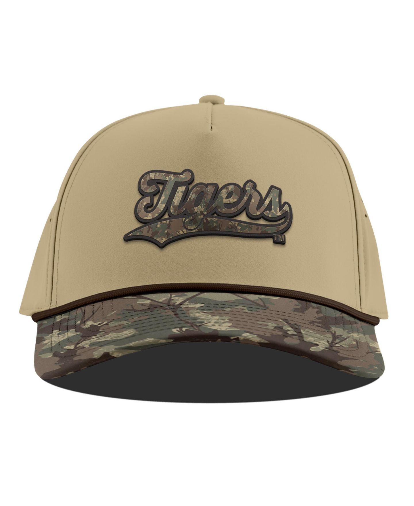 Кепка Branded Bills Tan LSU Tigers Timber Camo Adjustable Hat — фото 2