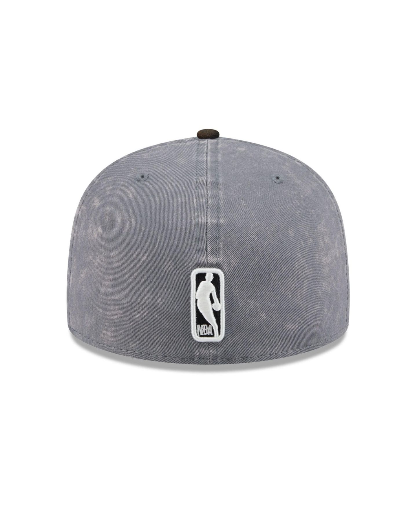 Мужская кепка New Era Gray/Black Minnesota Timberwolves Washed 59FIFTY Fitted Hat — фото 4