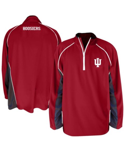 Мужская куртка Profile Crimson Indiana Hoosiers Big Tall Quarter-Zip Raglan
