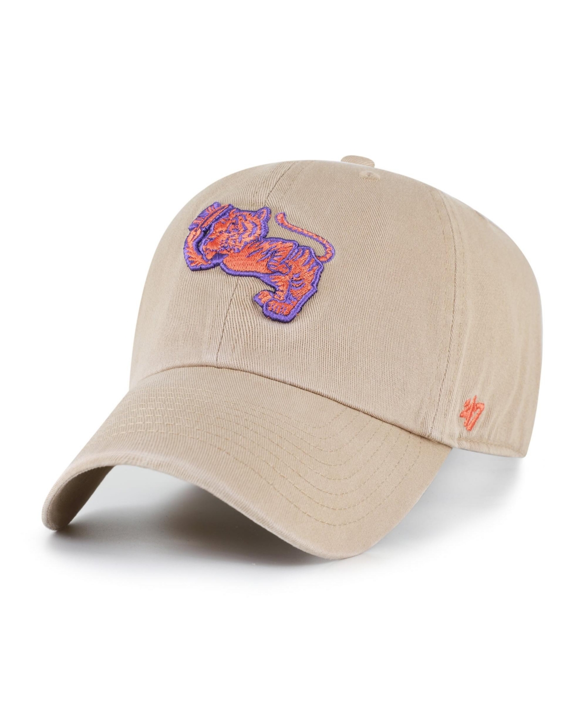 '47 Brand Men's Khaki Clemson Tigers Vault Clean Up Adjustable Hat