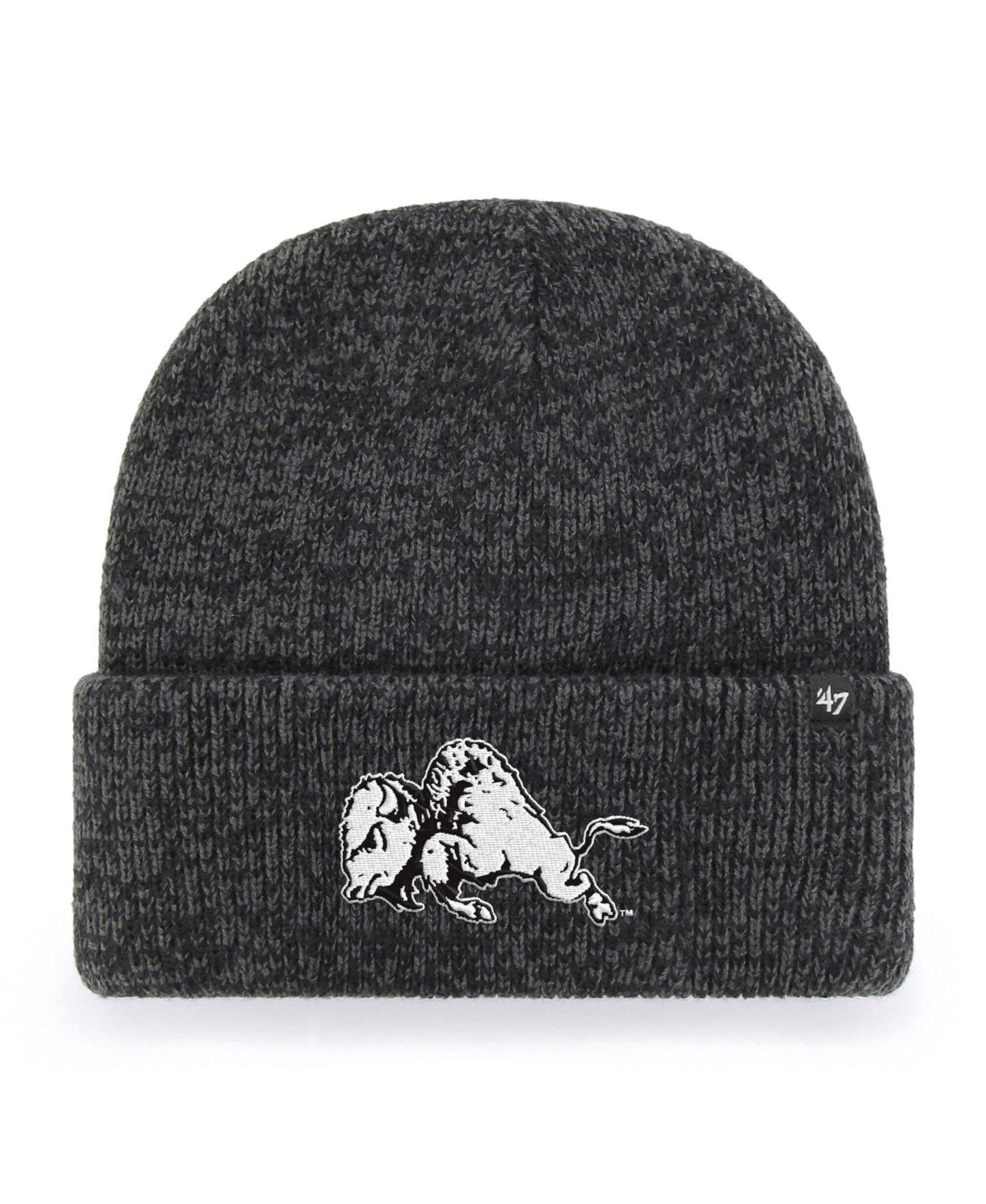 Шапка '47 Brand Black Colorado Buffaloes Brain Freeze Cuff Knit Hat — фото 1