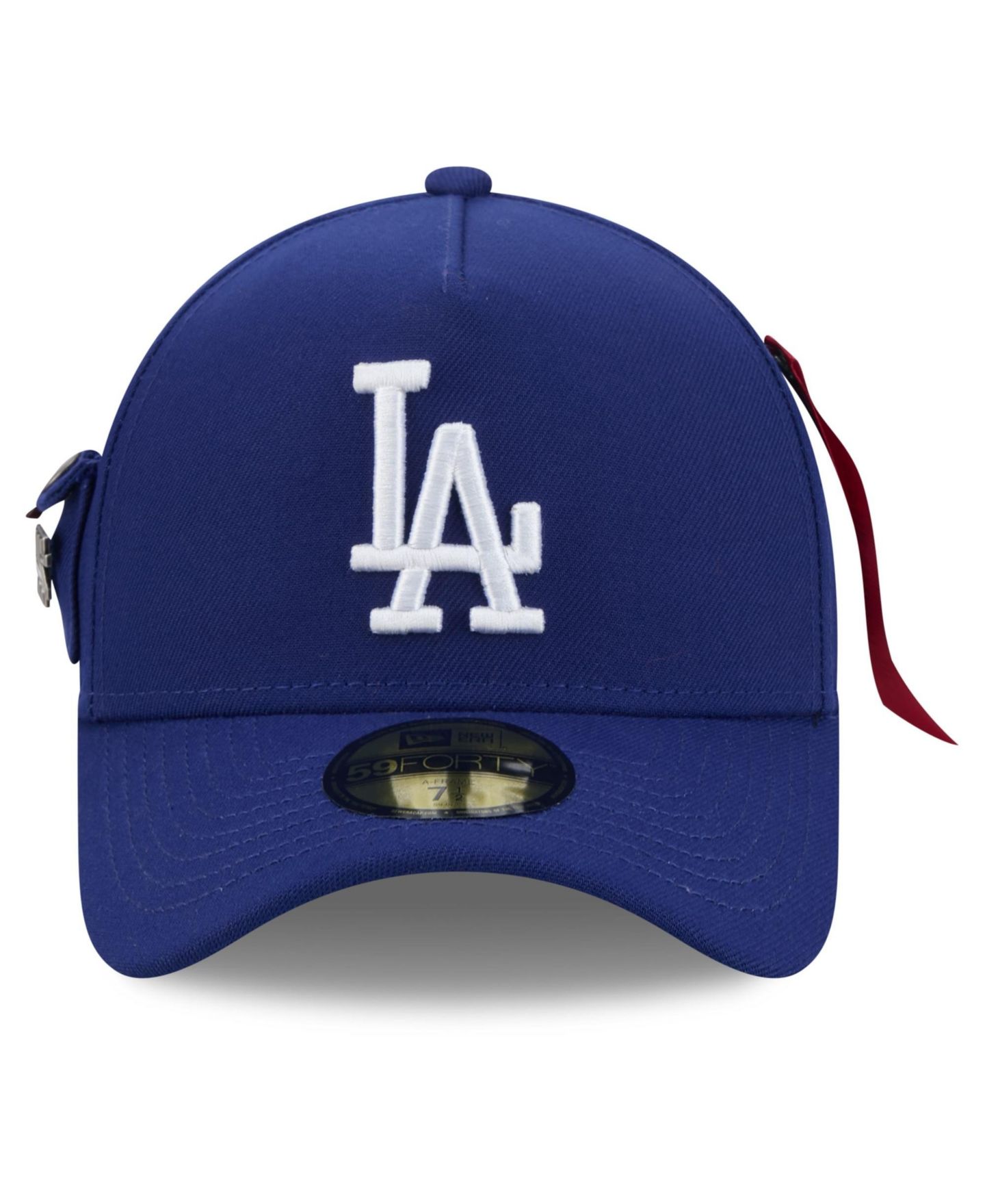 Мужская кепка New Era X Alpha Industries New Era Royal Los Angeles Dodgers A-Frame 59FORTY Fitted Hat — фото 3