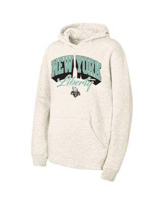 Big Boys' and Girls' Natural New York Liberty Powerful Fleece Hoodie