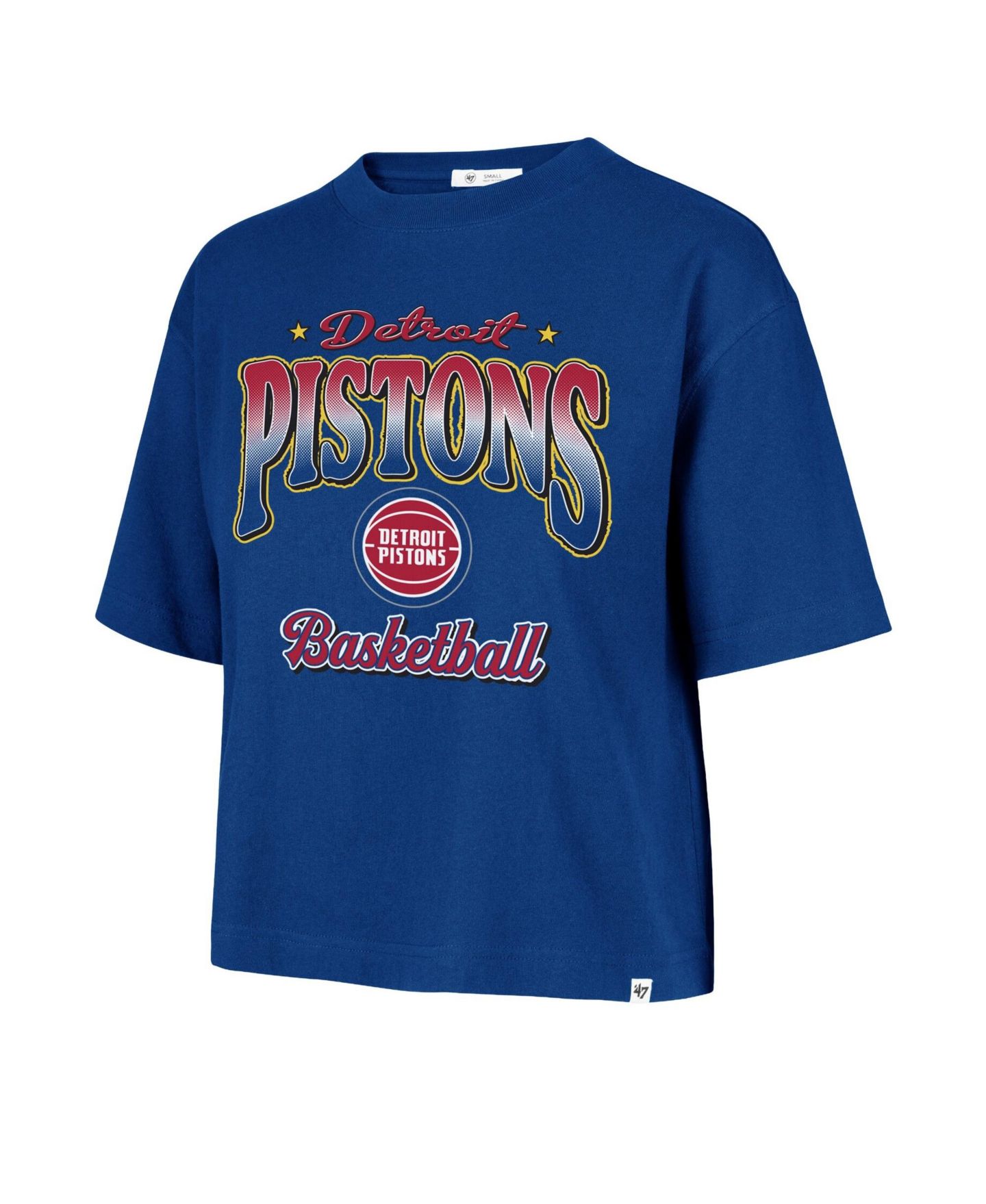 Женская футболка '47 Brand Blue Detroit Pistons Vibe Check Reed City — фото 2