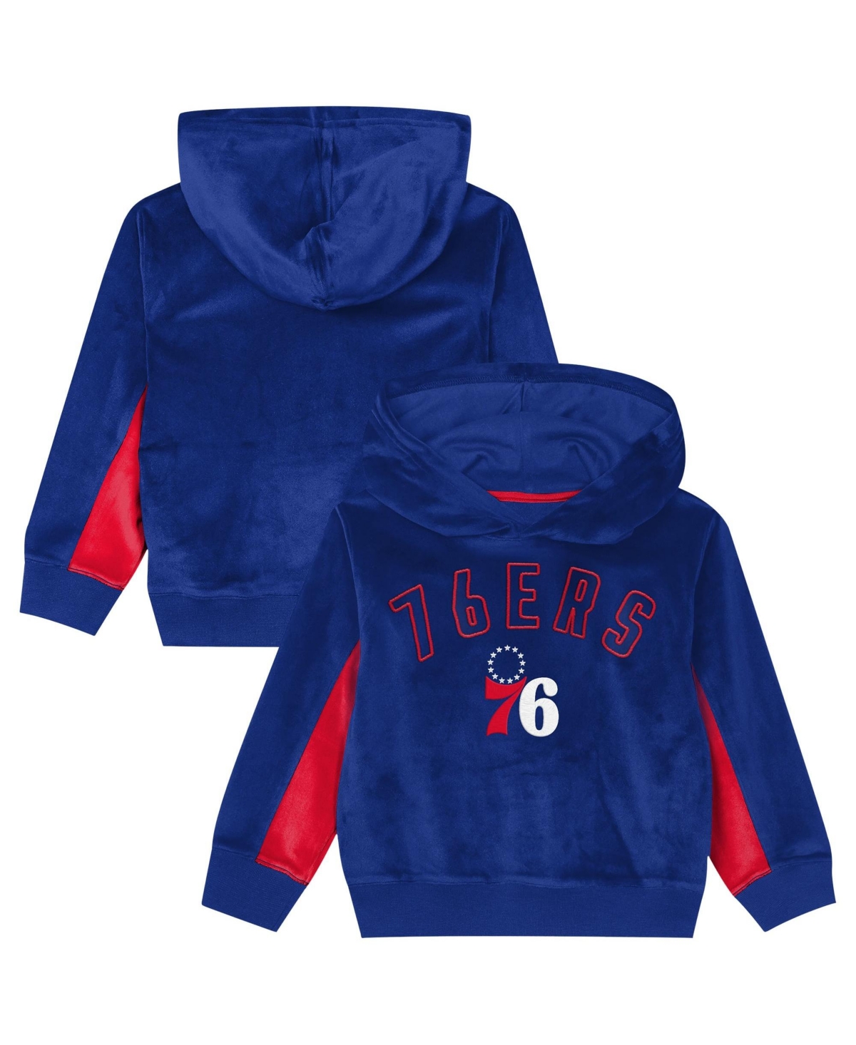 Outerstuff Preschool Royal Philadelphia 76ers Velour Hoodie - Royal