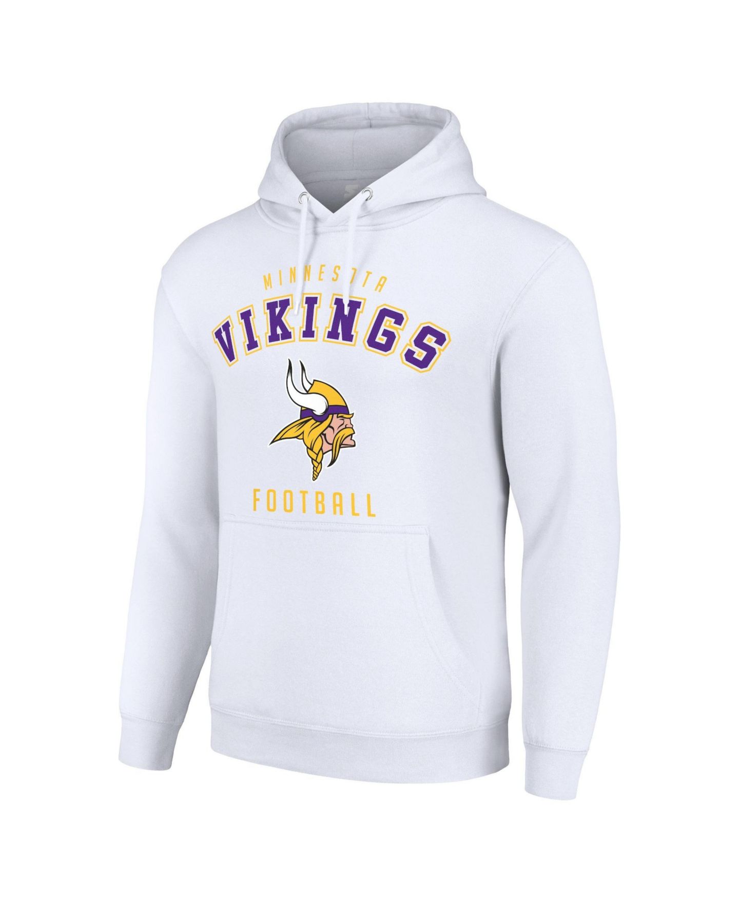 Худи Starter White Minnesota Vikings Logo Pullover — фото 2