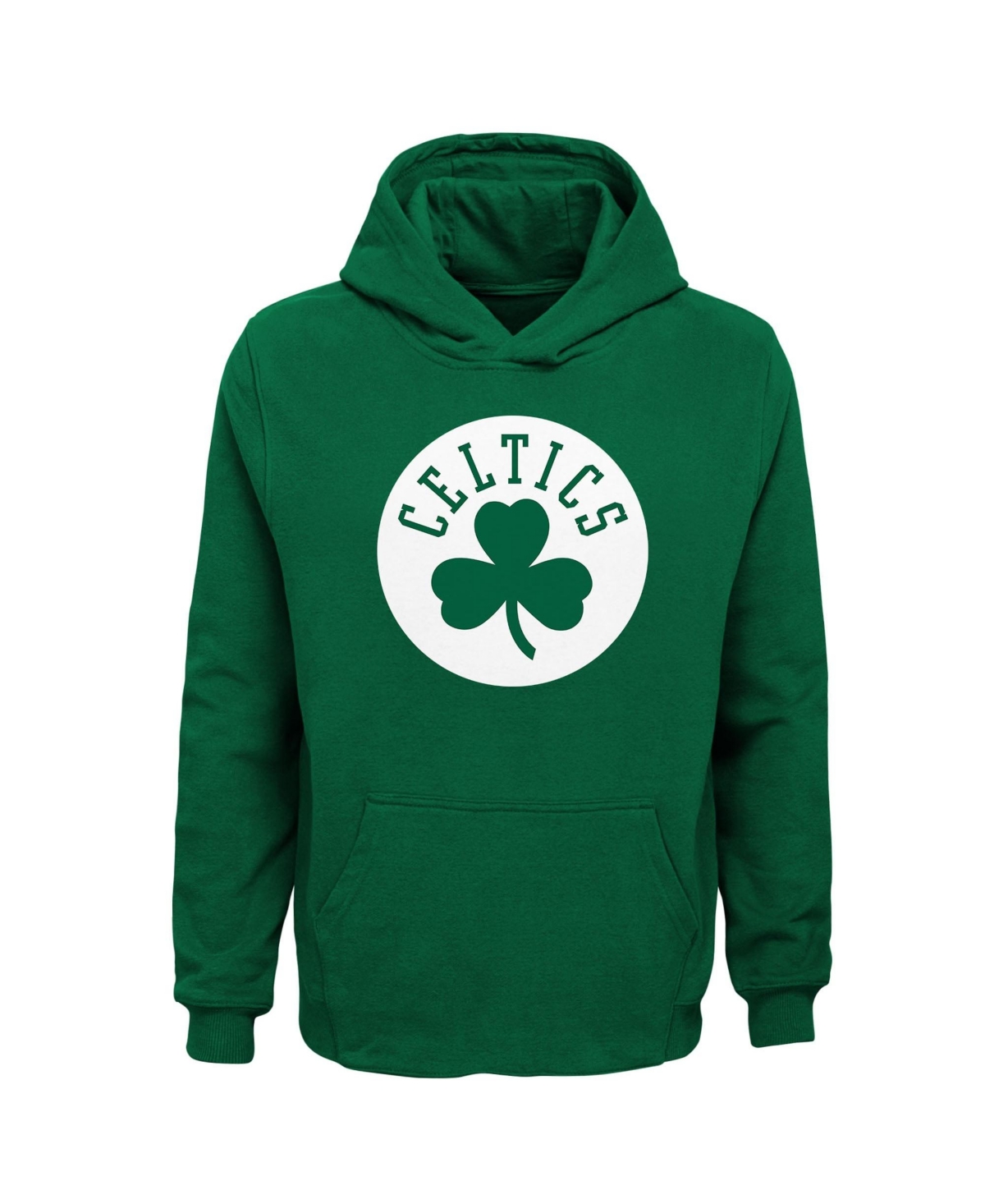 Outerstuff Big Boys' and Girls' Green Boston Celtics Primary Logo Pullover Hoodie - Green