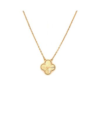 Vintage Alhambra Pendant in 18K Yellow Gold