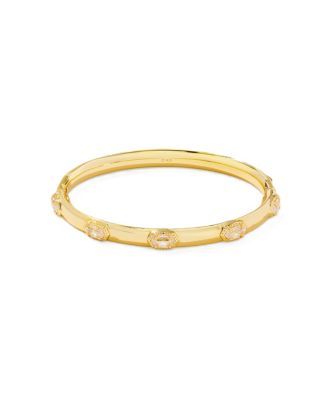 Cubic Zirconia Gold Mini Elisa Luxe Bangle Bracelet
