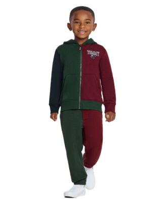 Boys' 2-7 Multi Mascot Graphic-Print Kangaroo-Pocket Zip Hoodie