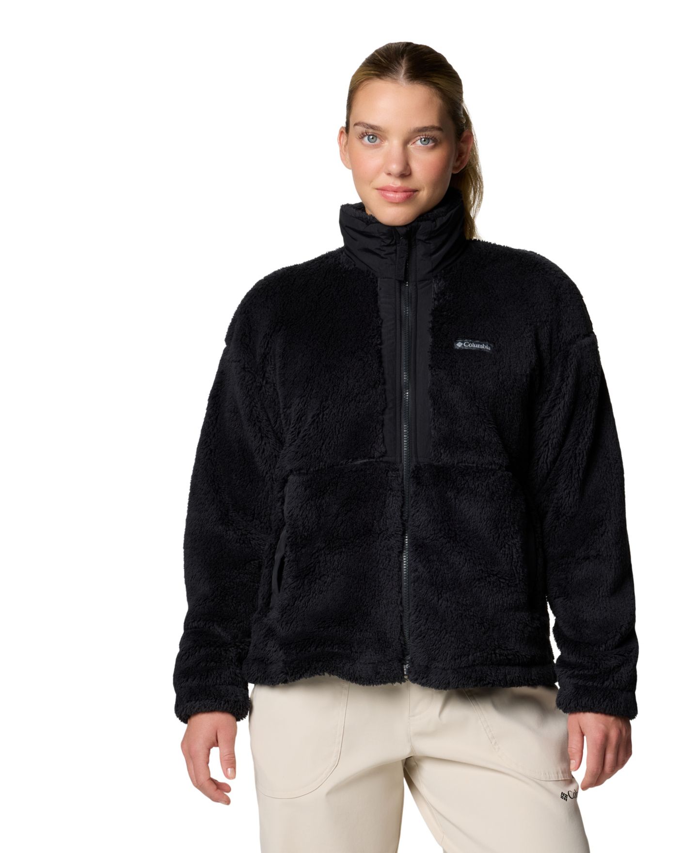 Женская куртка Columbia Boundless Discovery Sherpa-Lined Fleece Stand-Collar, цвет: Состаренный розовато-лиловый — фото 7