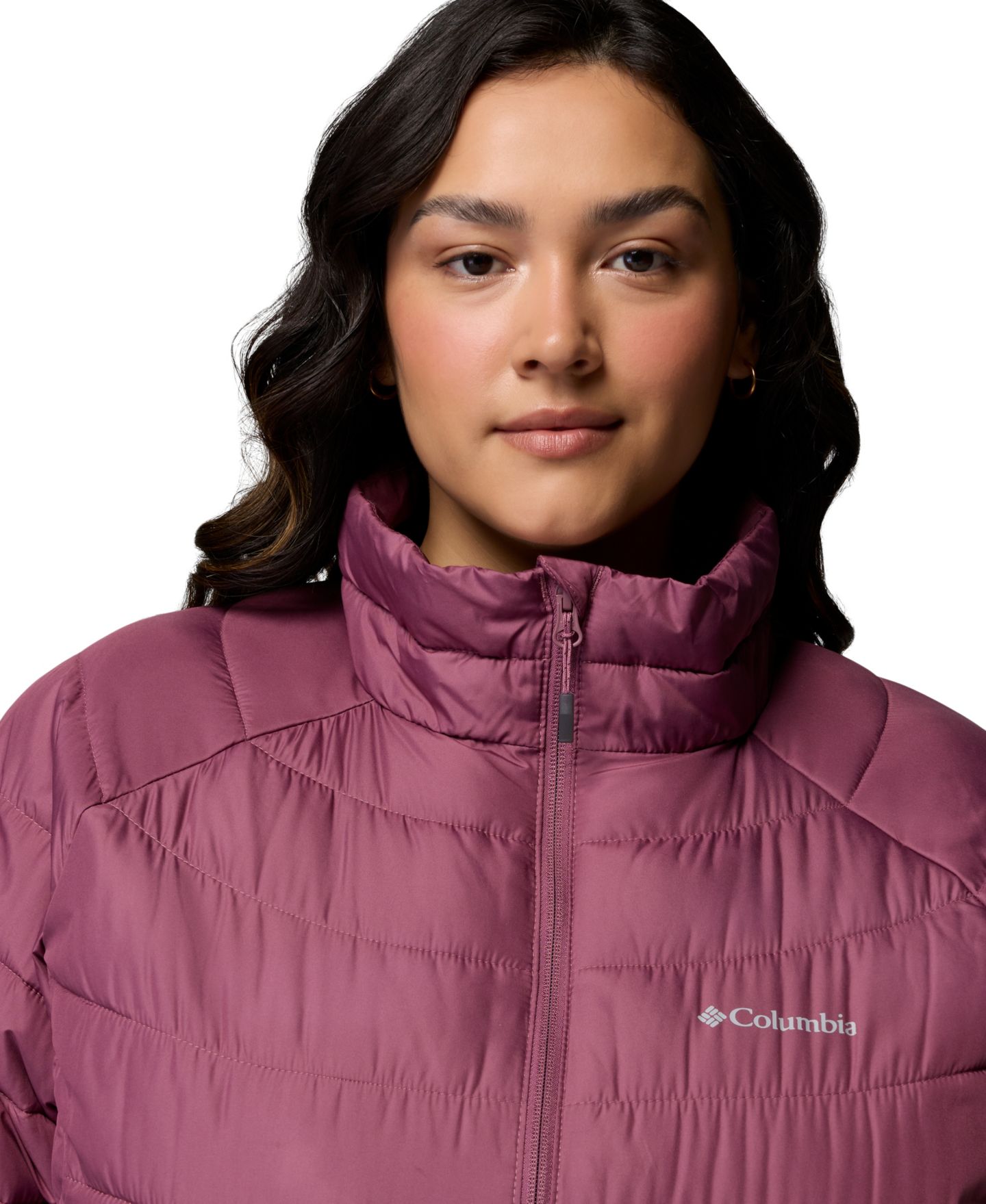 Женская куртка Columbia Plus Powder Lite II Insulated, цвет: Состаренный розовато-лиловый — фото 4