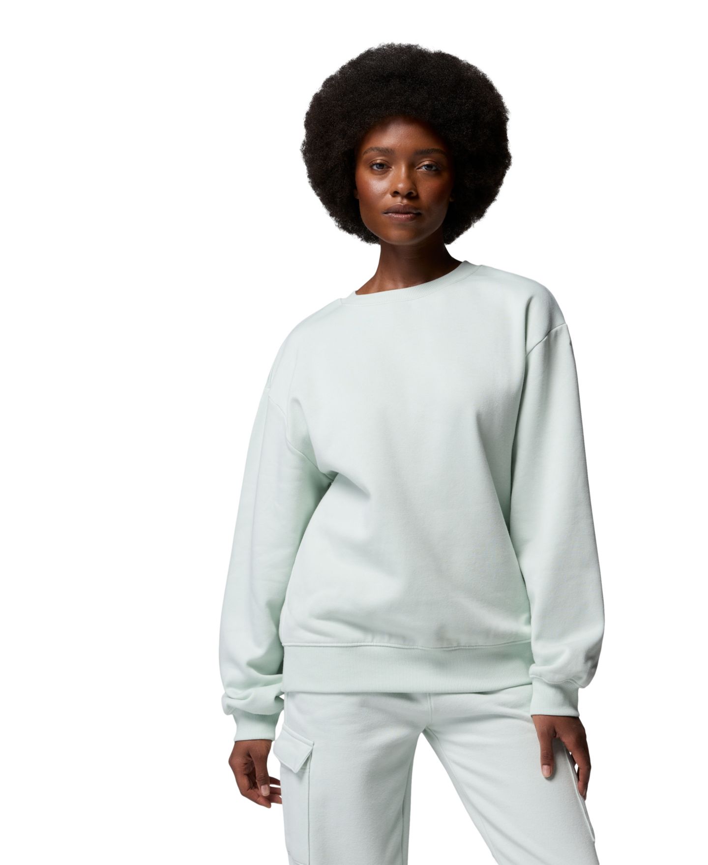 Женский свитшот Columbia Aldermore Crewneck Long-Sleeve Sweatshirt, цвет: Состаренный розовато-лиловый — фото 7