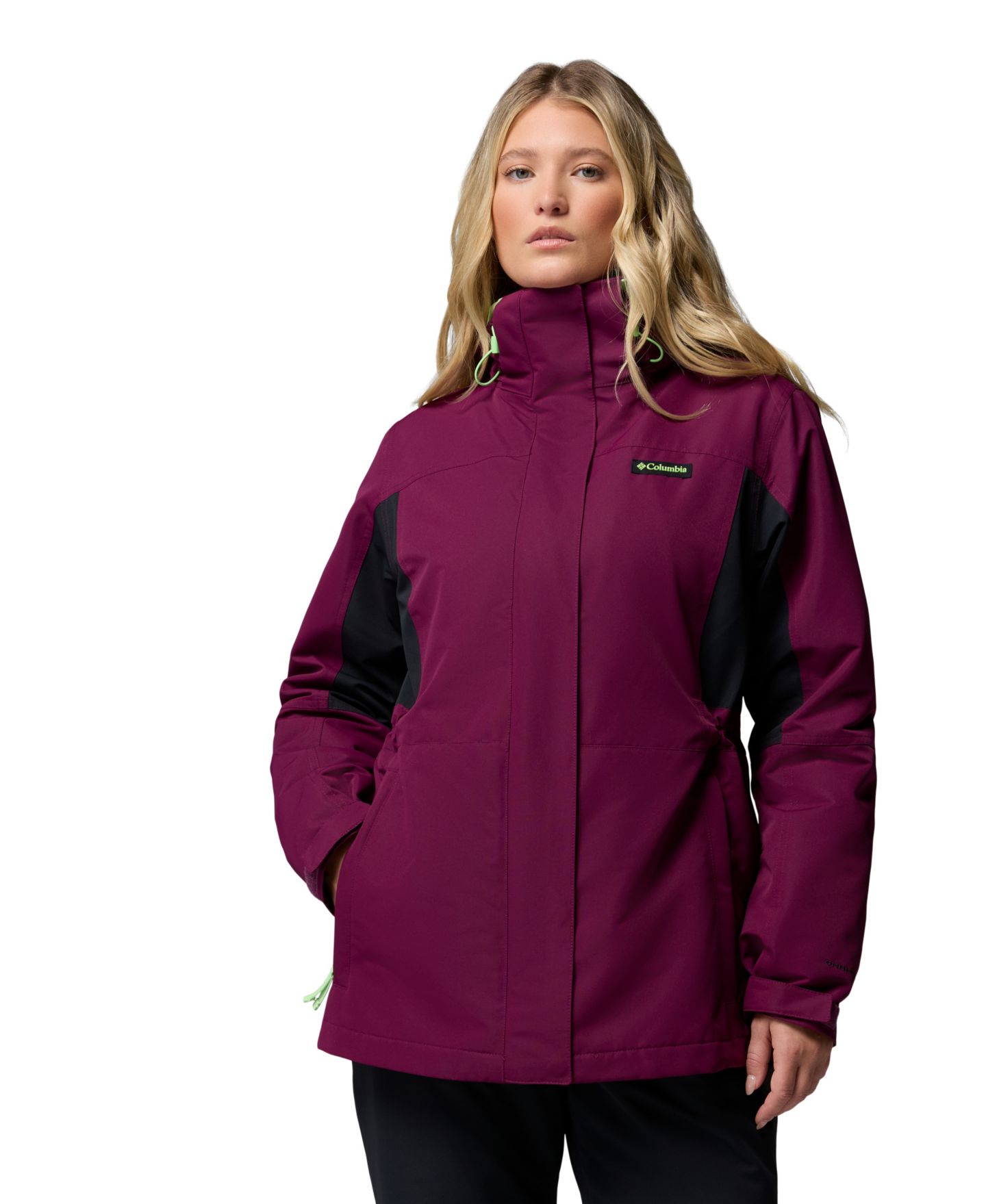 Женская куртка Columbia Bugaboo IV 3-in-1 Hooded Short, цвет: Чёрный — фото 14