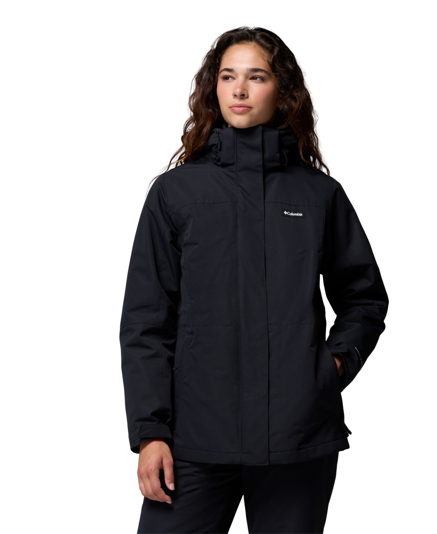 Женская куртка Columbia Bugaboo IV 3-in-1 Hooded Short, цвет: Чёрный — фото 3