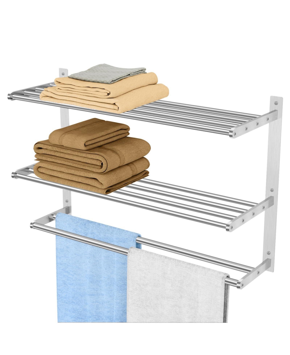 Cyqbd Bathroom Hardware Towel Rack 2 Bars