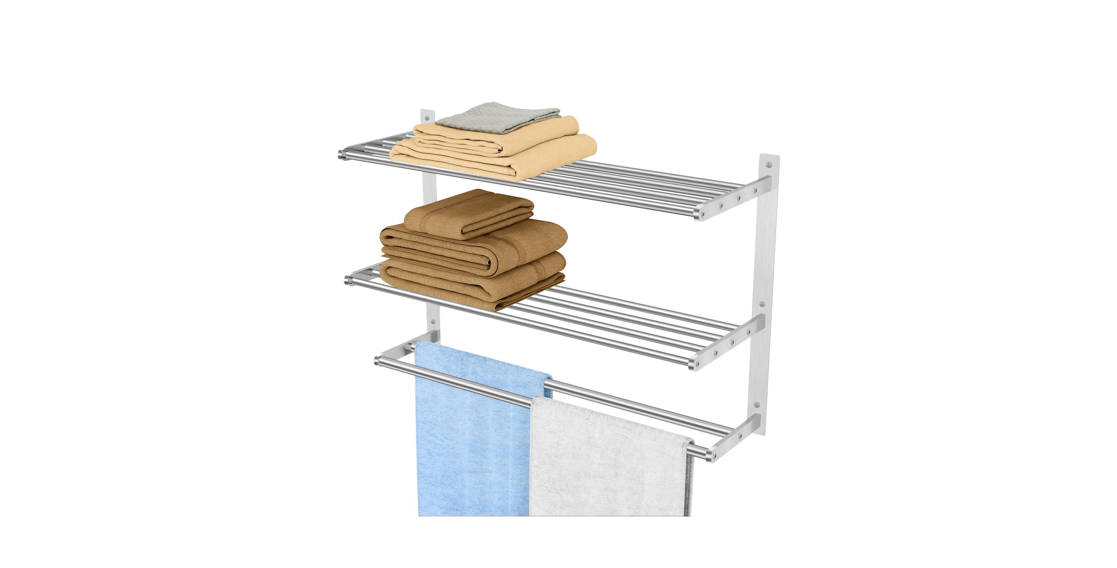 Cyqbd Bathroom Hardware Towel Rack 2 Bars