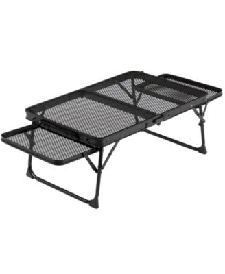 3 feet Portable Picnic Table with Wing Panels, BLACK, Aluminium Alloy Construction, New and high quality
