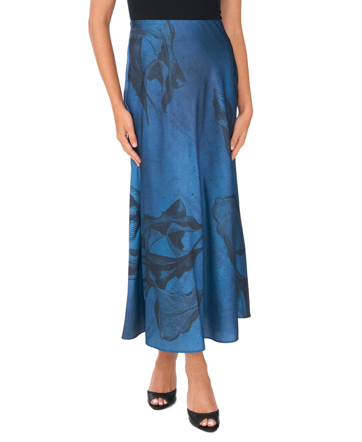 Vince Camuto Women's Floral-Print A-Line High-Waisted Maxi Skirt