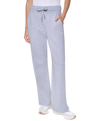 Women's Satin Ribbon Mid-Rise Relaxed-Fit Track Pants