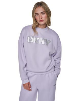 Women's Bowery Foil Rhinestone Logo Crewneck Pullover Sweatshirt