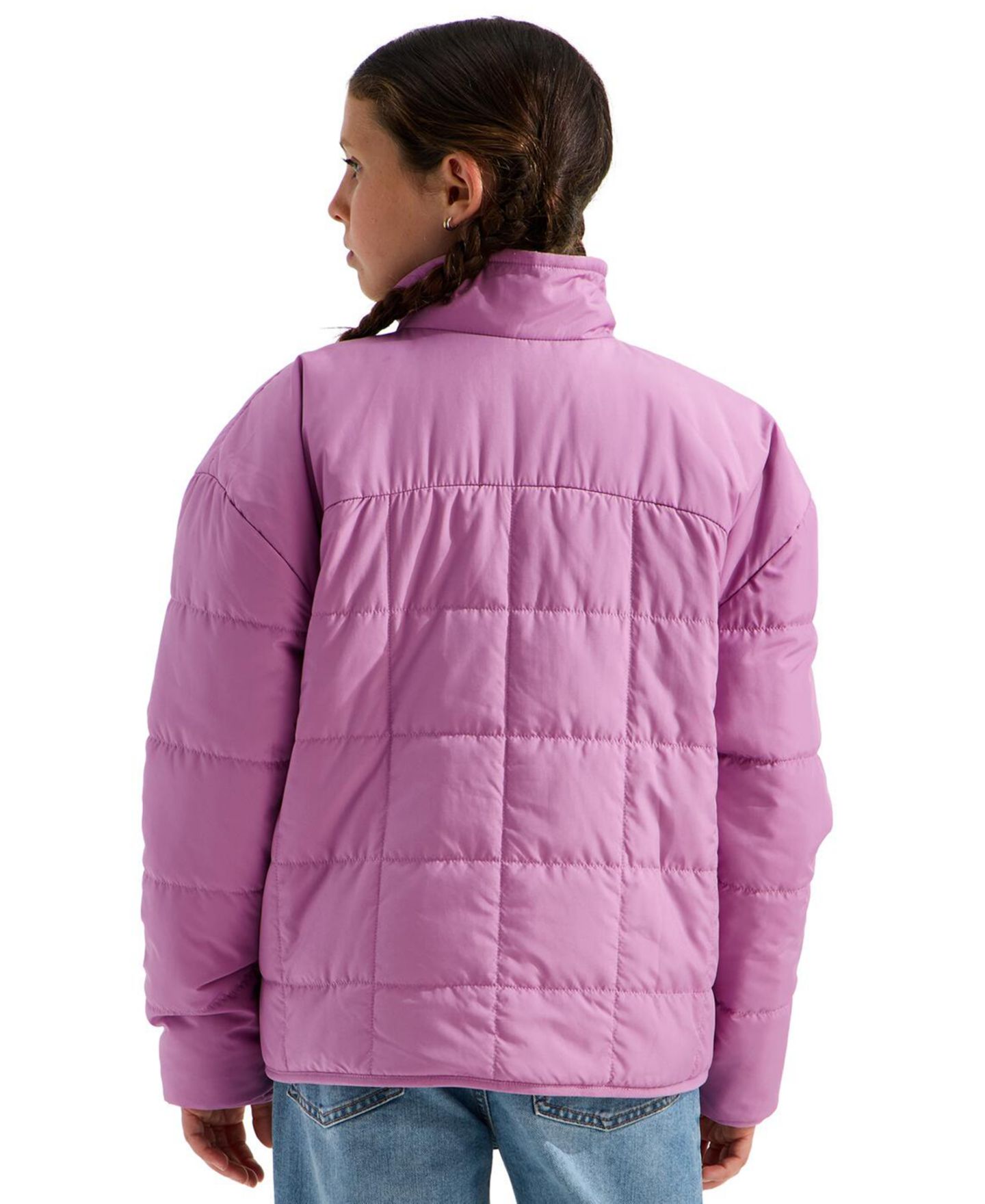 Куртка The North Face Reversible Shasta Full Zip Jacket для девочек, цвет: Лавандовый / Фиолетовый — фото 5
