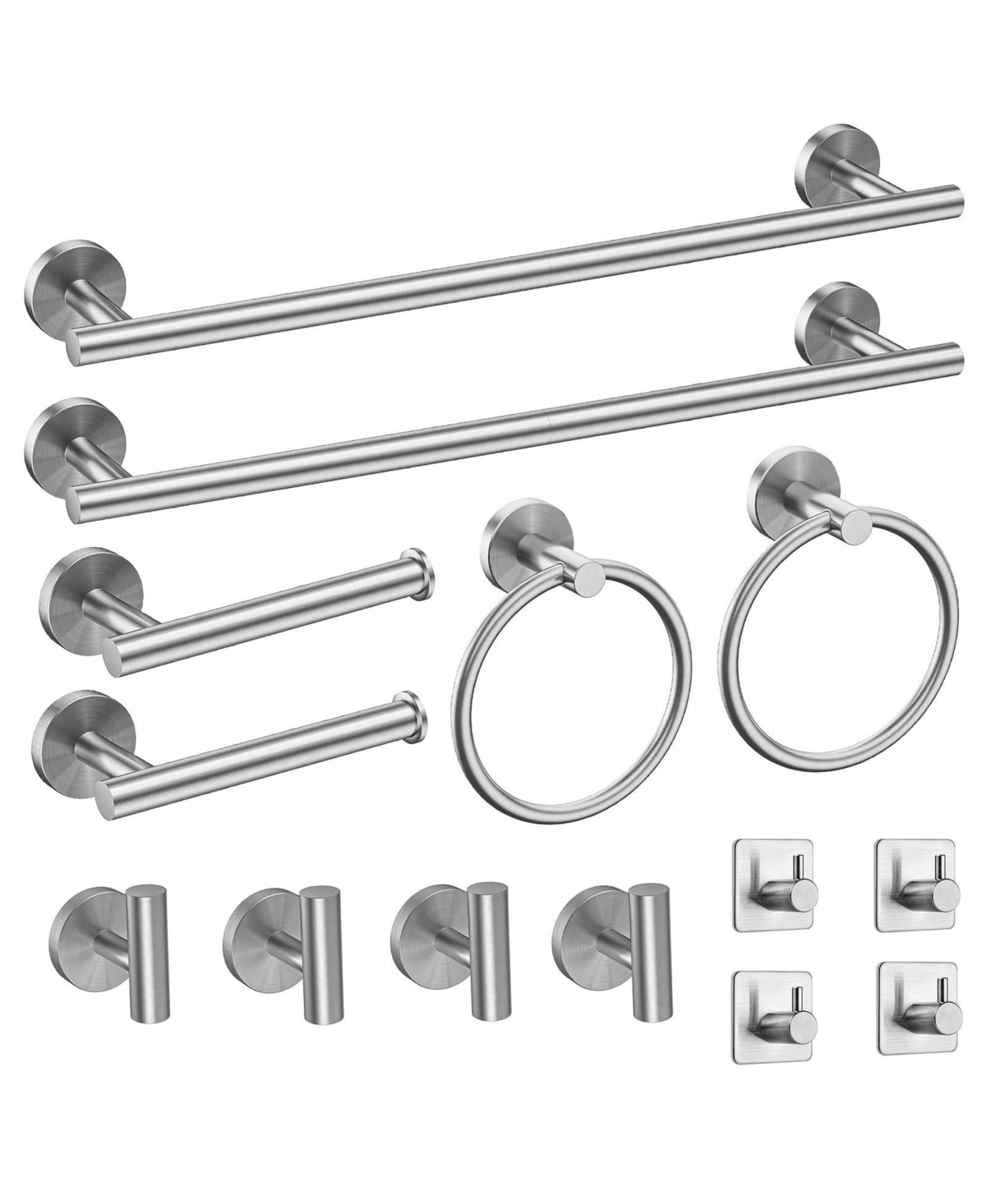 Cyqbd 14 Bathroom Hardware Set 304 Stainless Steel Towel Rack Kit 16"