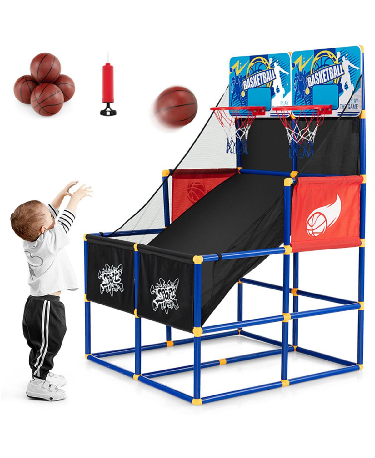 Sevorley Dual Shot Kids Basketball Arcade Game with 2 Backboards, 2-Player, Ages 3+