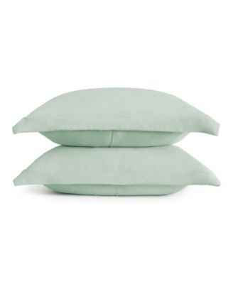 Double Brushed Solid 2 Pack Pillow Sham Set, Standard