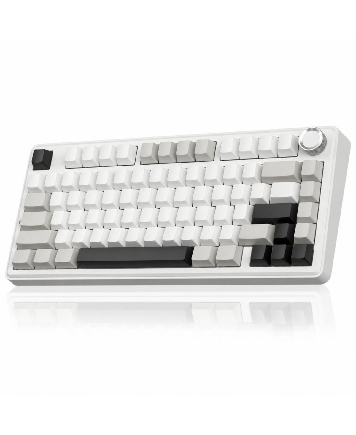 Lofree B75 Pro Wireless Mechanical Hot-Swappable Rgb Gaming Keyboard for Windows, Mac, iOS - Whtieblackgrey