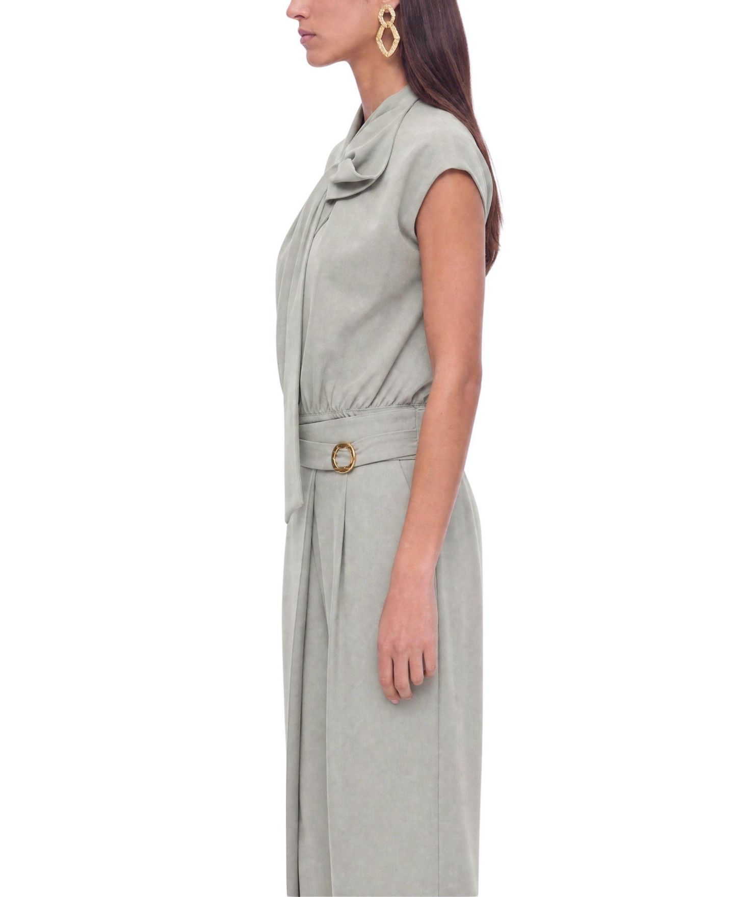 Женские брюки NOCTURNE Accessory Detail Straight Leg, цвет: Мятный зелёный — фото 2