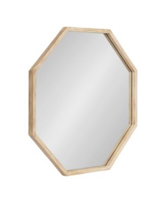 Occonor Wall Mirror Wood, Traditional Bathroom Mirror for Over Sink, Geometric Shape, Easy to Hang, Living Room Wall Decor