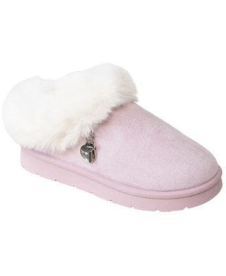 Little Girls' Memory Foam Faux Fur Slippers