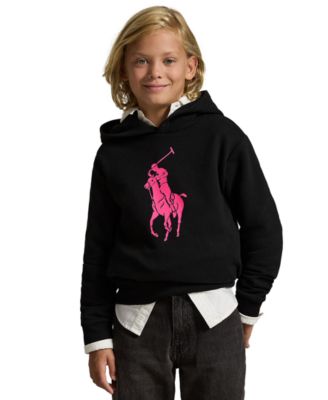 Big Boys Pink Pony Fleece Hoodie