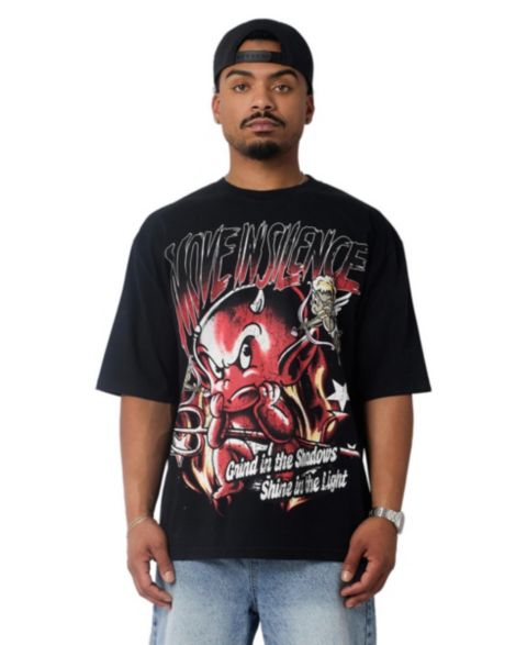 Мужская футболка Reason Move In Silence Washed Heavy Terry Short Sleeve, цвет: Чёрный