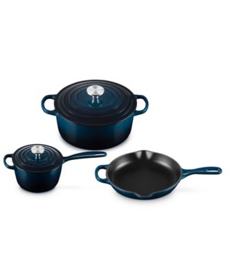 Enameled Cast Iron 5-Piece Cookware Set