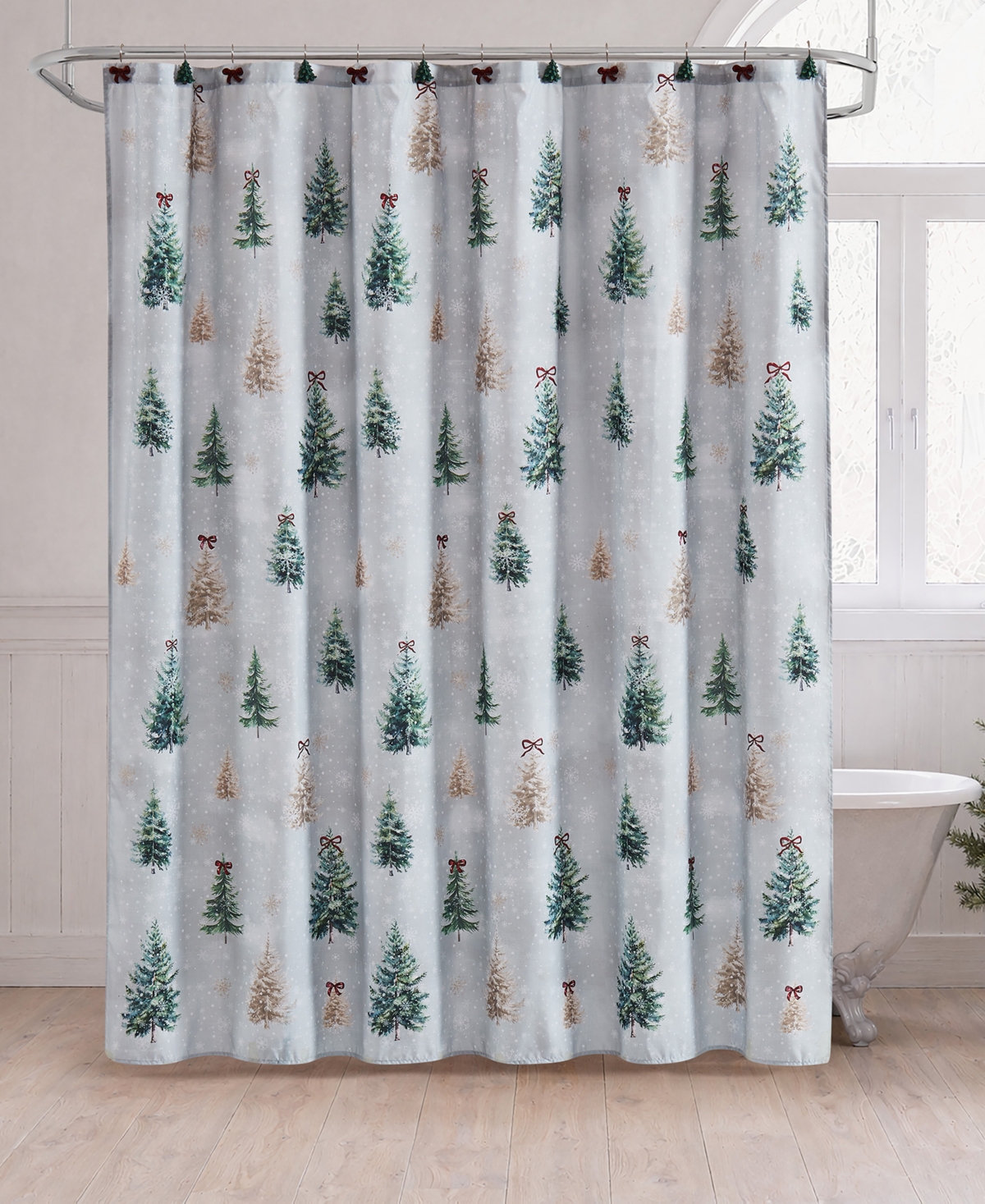 Avanti Snowy Pines Shower Curtain, 72" x 72"