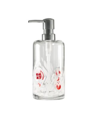 Santa Presents Glass Lotion Dispenser