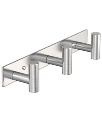 Bathroom Hardware Wall Mount Rack 3 Hooks Organizer Hanger