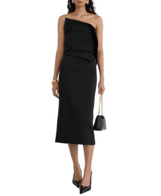 Women's Dasha Strapless Sheath Midi Dress