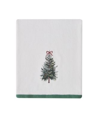 Snowy Pines Cotton Bath Towel, 50" x 27"