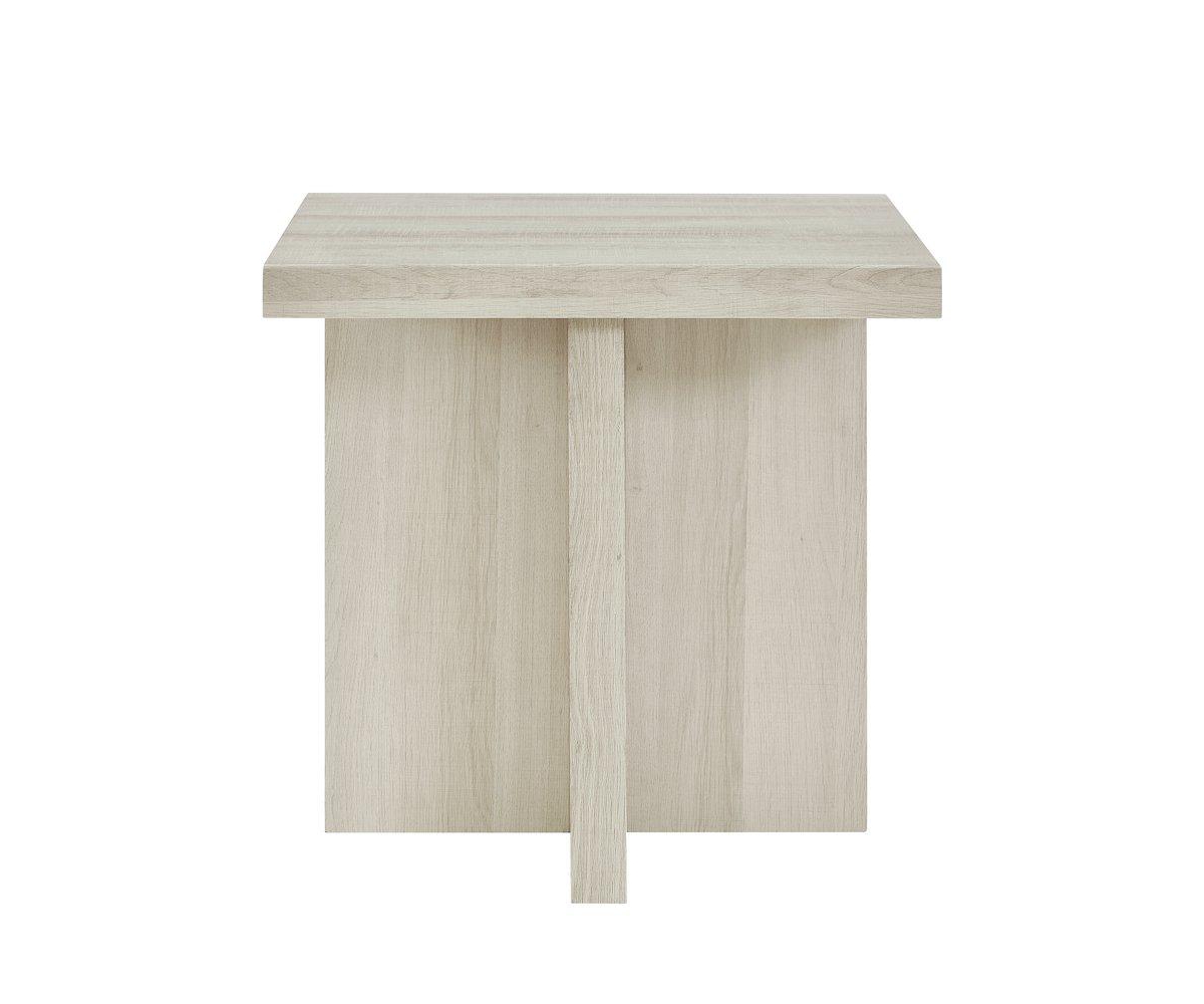 Roundhill Furniture Mchome 3-Piece Coffee Table Set, Coffee Table and Two End Tables - White