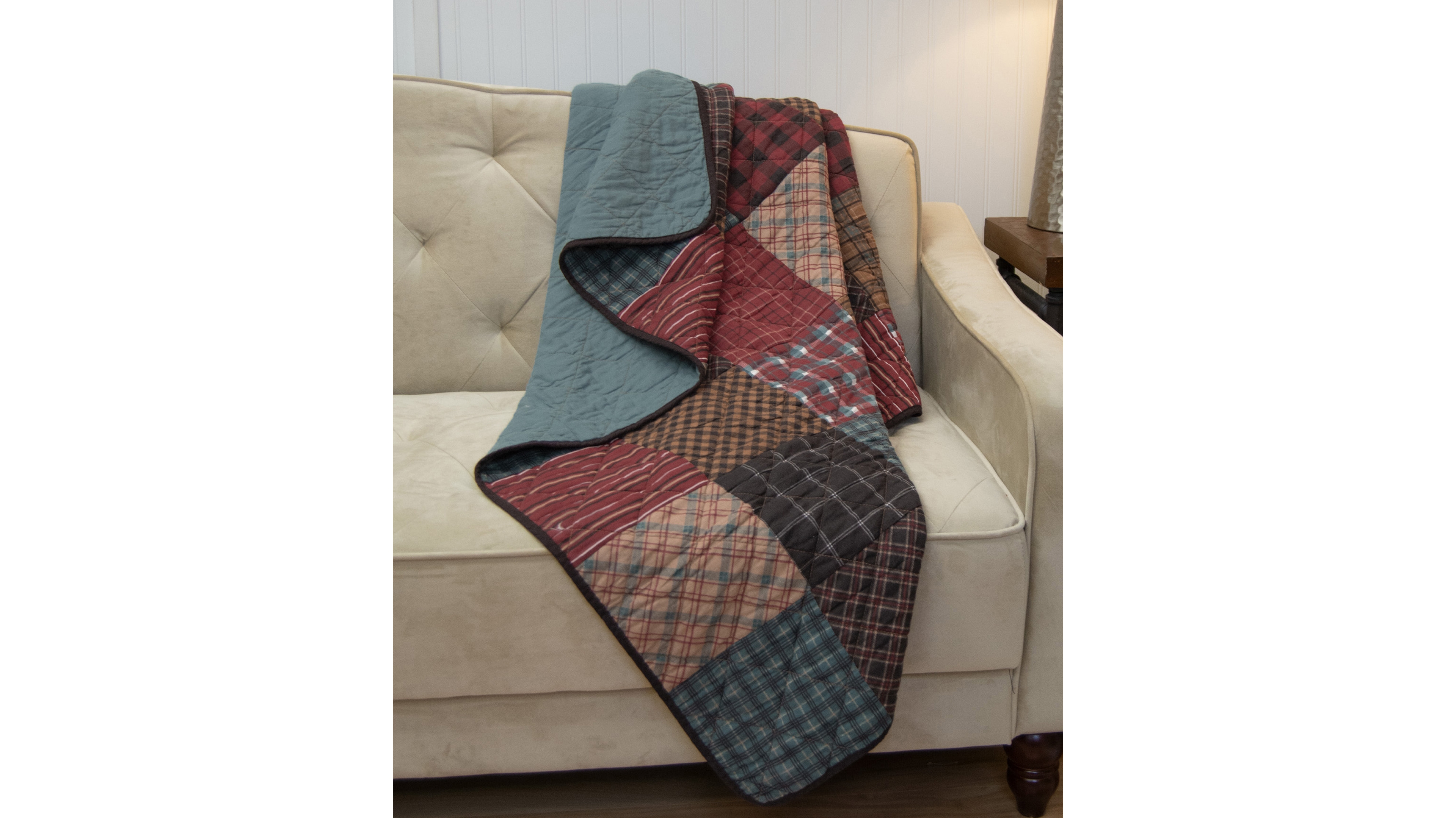 Donna Sharp Appalachia Plaid Cotton Throw, 50" x 60"