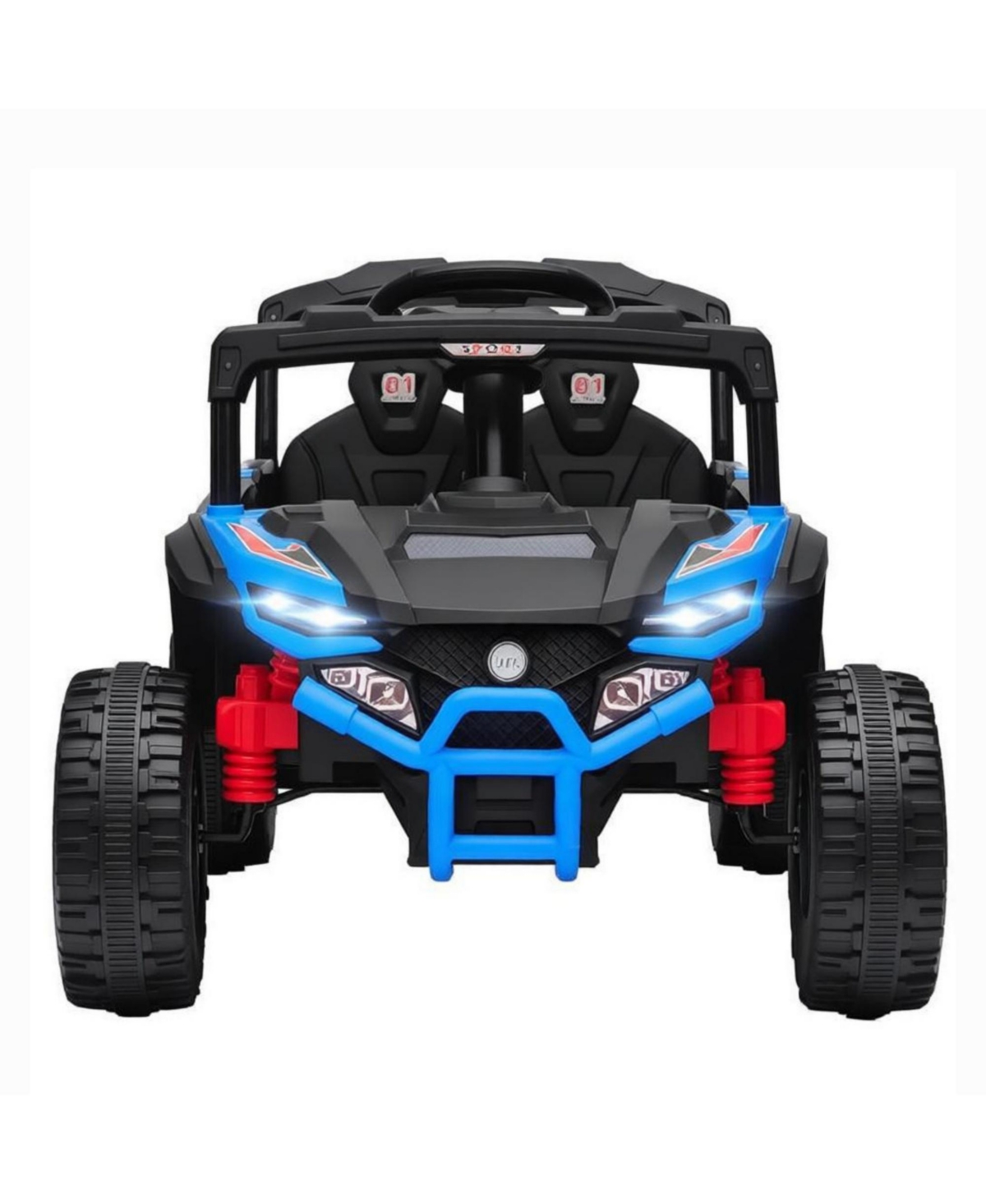 Sevorley 12V Kids Ride-On Utv Truck with Rear Suspension and Remote Control, Battery-Powered Electric Vehicle for Ages 3-5 Years - Blue, black