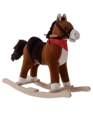 Rocking Horse Plush With Realistic Galloping Sounds & Saddle, 88 lbs, Ages 3+