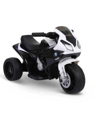 BMW Licensed Electric Ride-On Motorcycle with No-Tip Three-Wheeled Design, 44 lb. Capacity, Ages 1+
