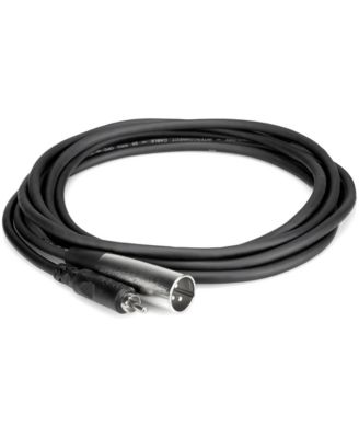 3-Pin XLR Male to RCA Male Audio Interconnect Cable 2 ft.