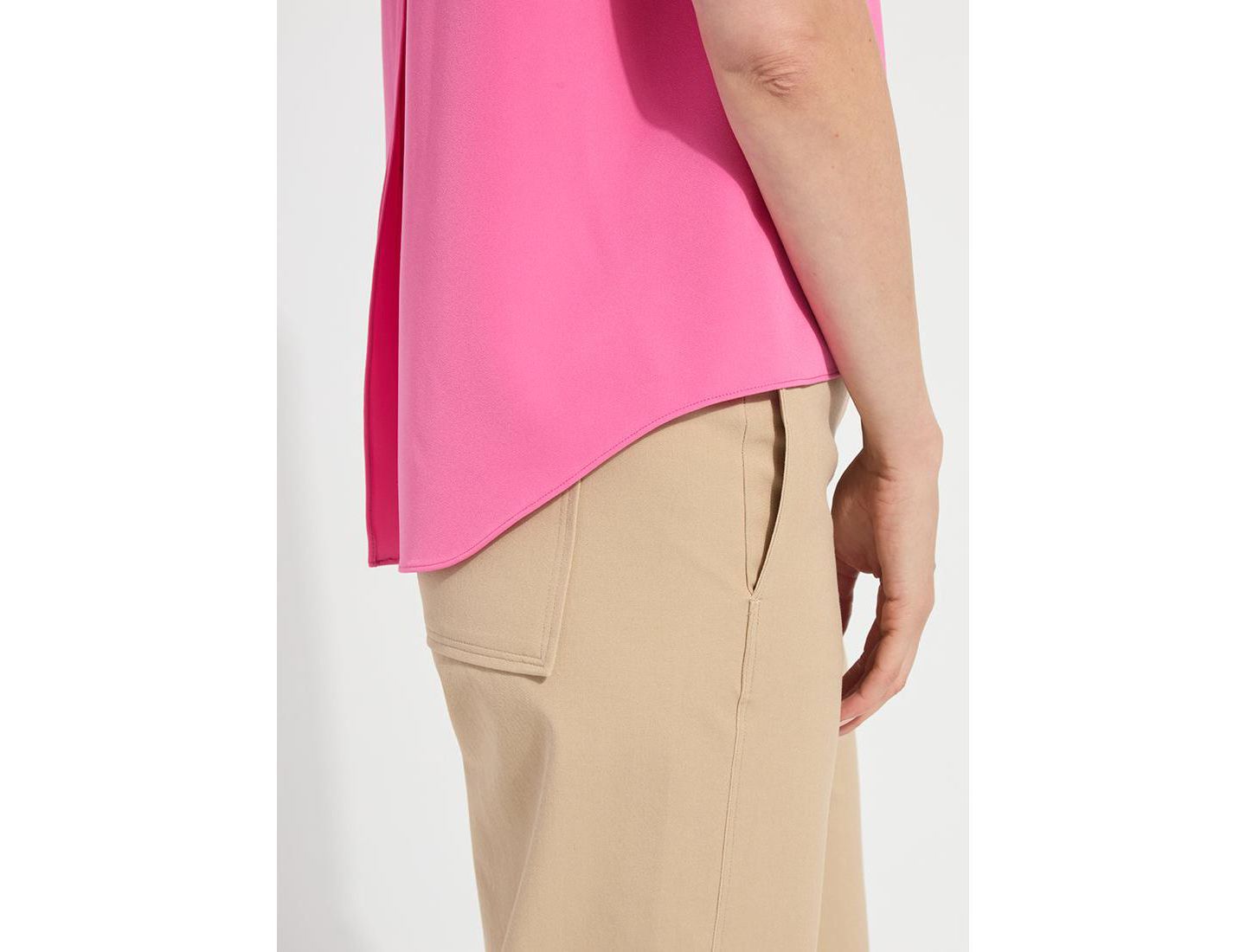 Женский топ LYSSE Kyra Sleeveless Crewneck Pull-On, цвет: Розовый — фото 5